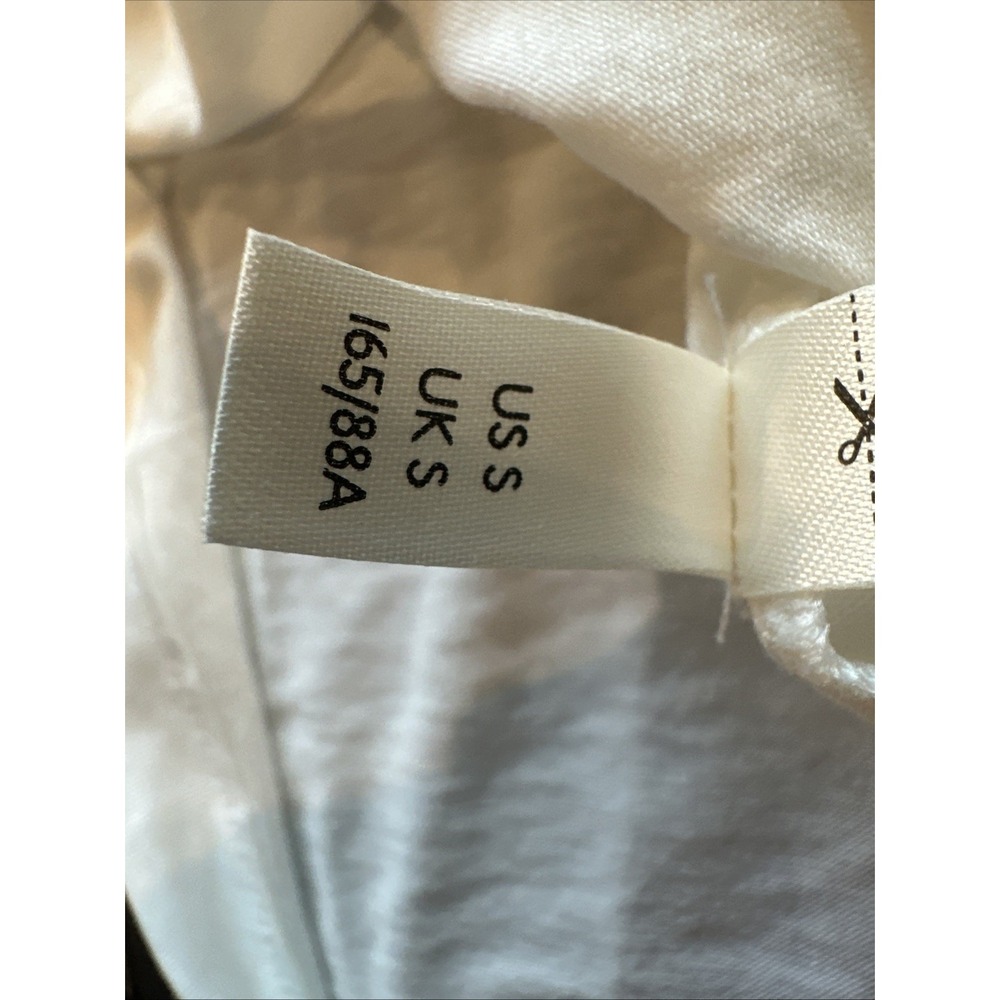 Free People Women Sze Small Modern Turtleneck Shirt Optic White 3/4 Basic Layer - Picture 11 of 13